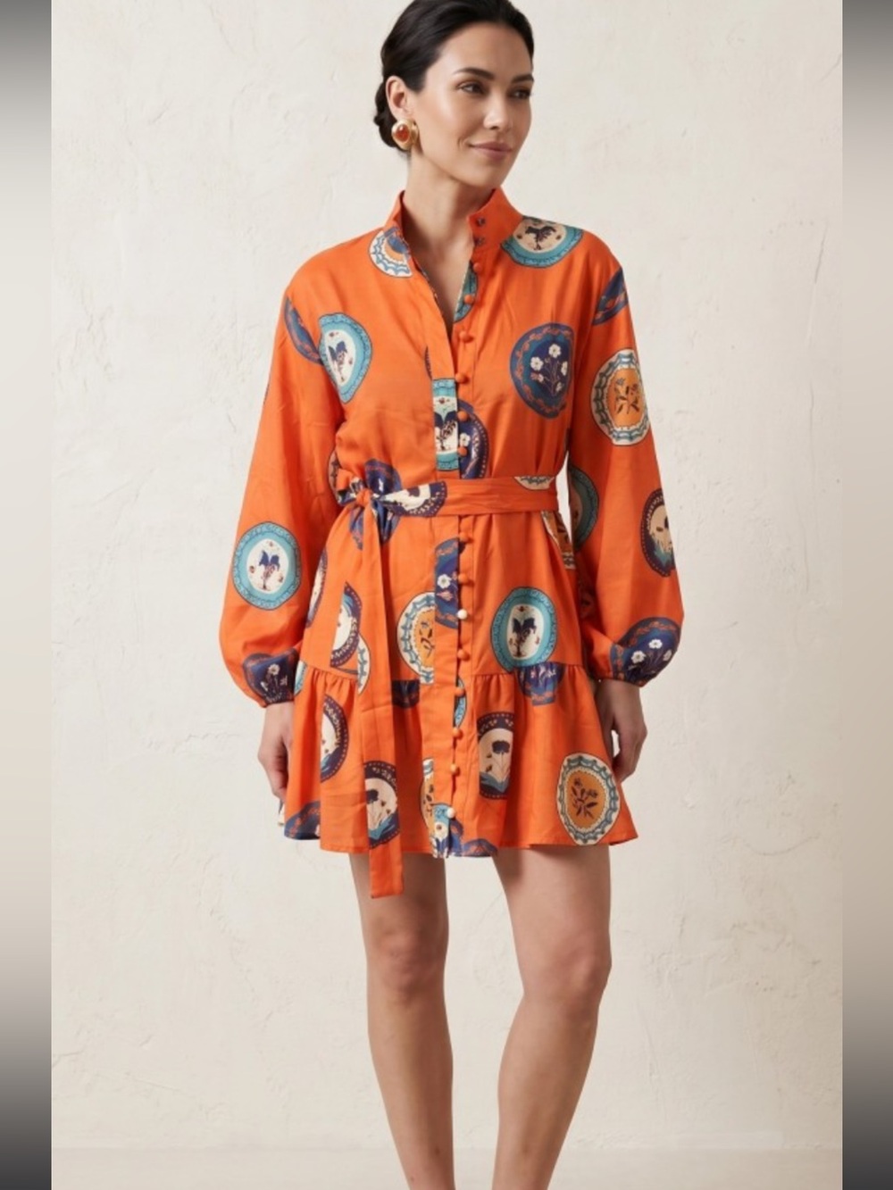 Amina Glam Women’s Mini Dress fall colors brand new size 6 small
